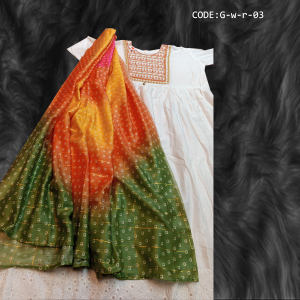 Gown white beautiful Orna